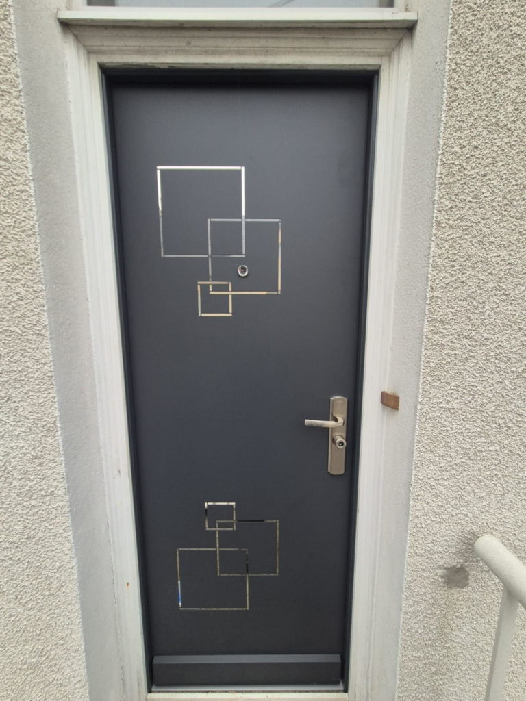 Porte de maison Stylea V.E grise